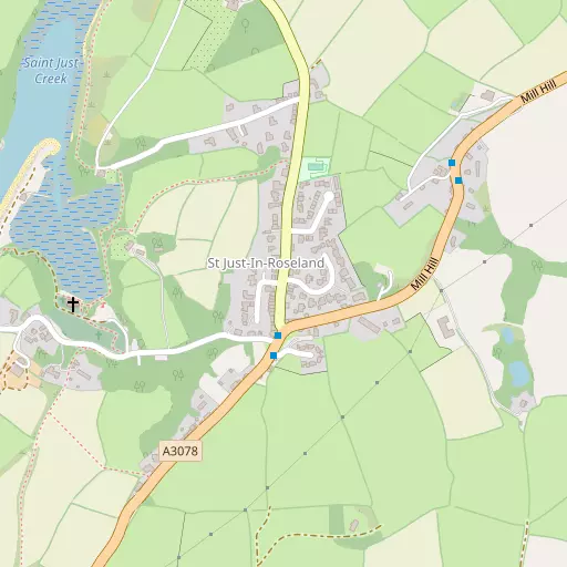 Map of St Just in Roseland