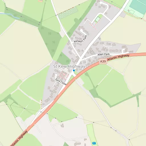 Map of St Kew Highway