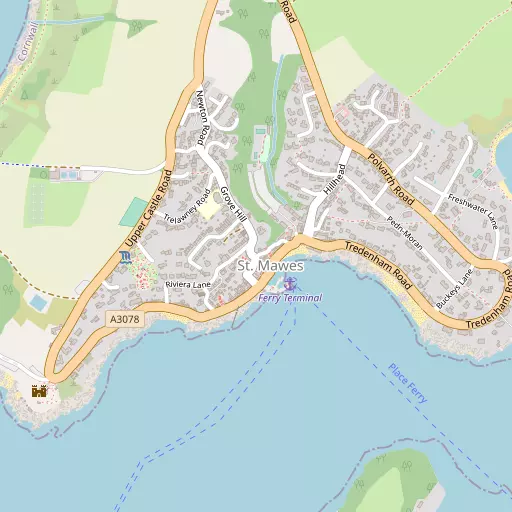 Map of St Mawes