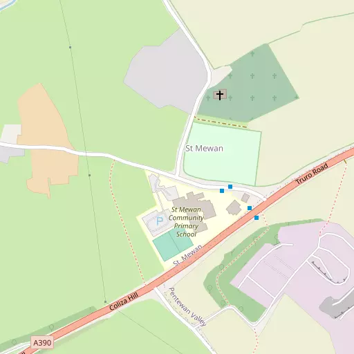 Map of St Mewan