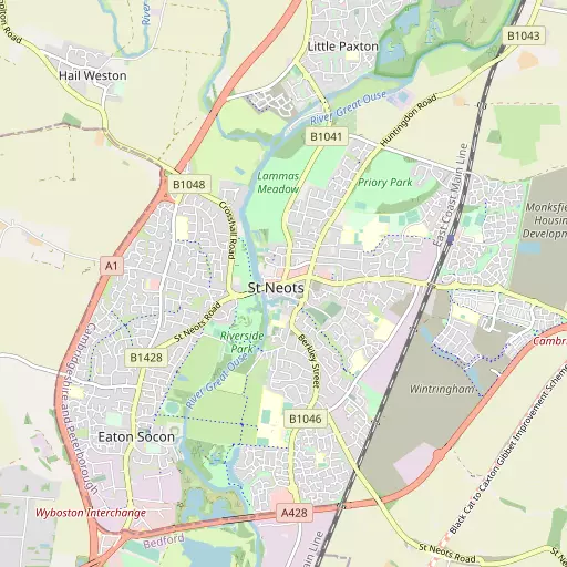 Map of St Neots