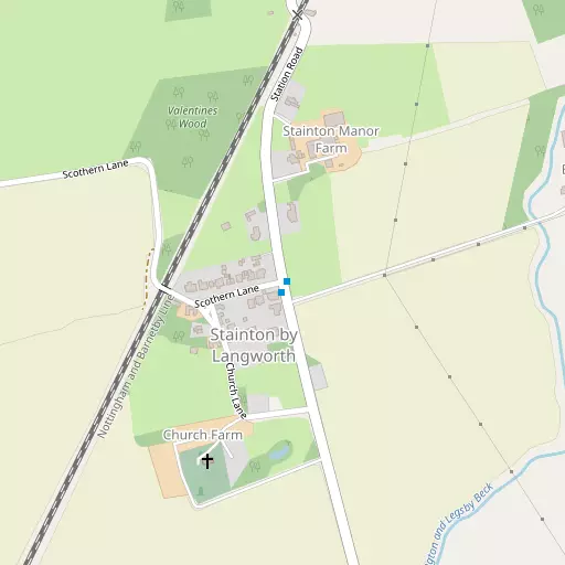 Map of Stainton by Langworth