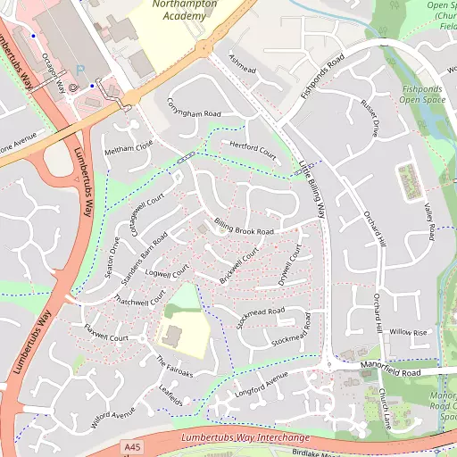 Map of Standens Barn