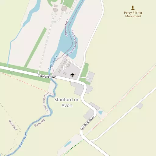 Map of Stanford on Avon