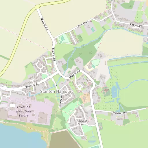 Map of Stanton Harcourt