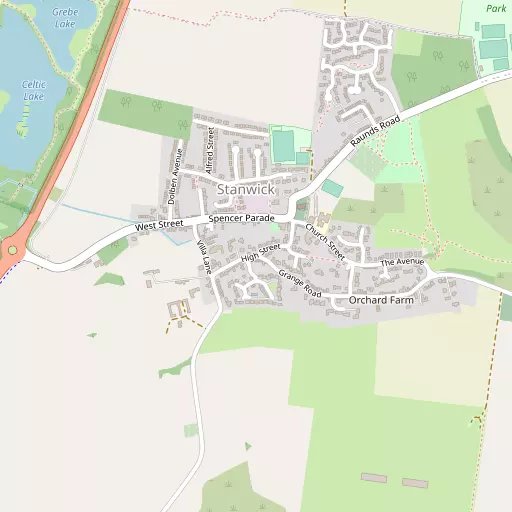 Map of Stanwick