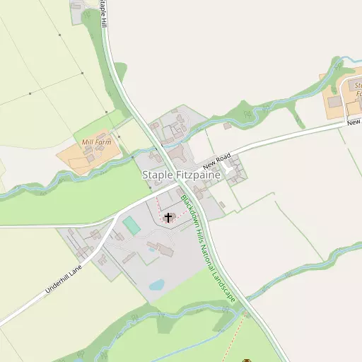 Map of Staple Fitzpaine