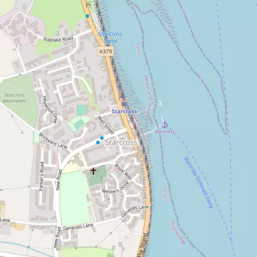 Map of Starcross
