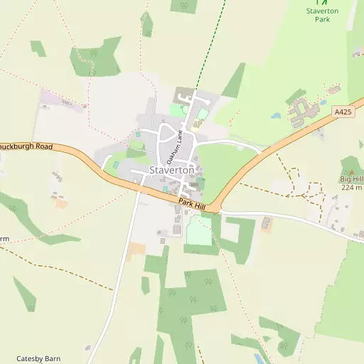 Map of Staverton