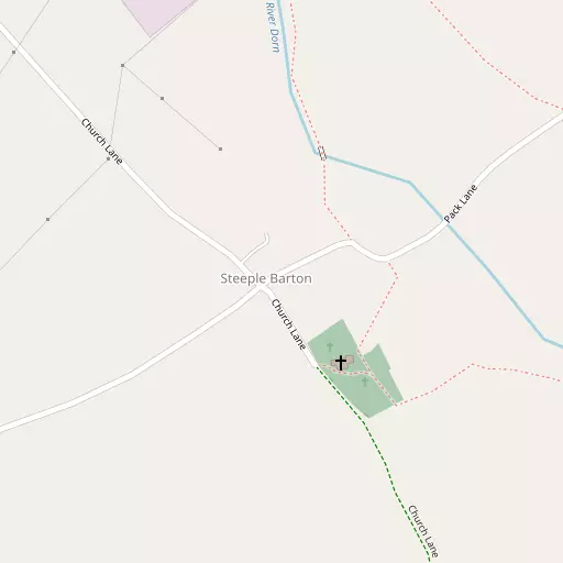 Map of Steeple Barton