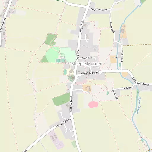 Map of Steeple Morden