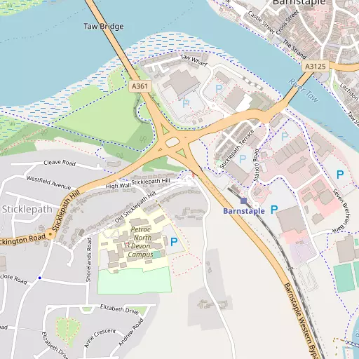 Map of Sticklepath