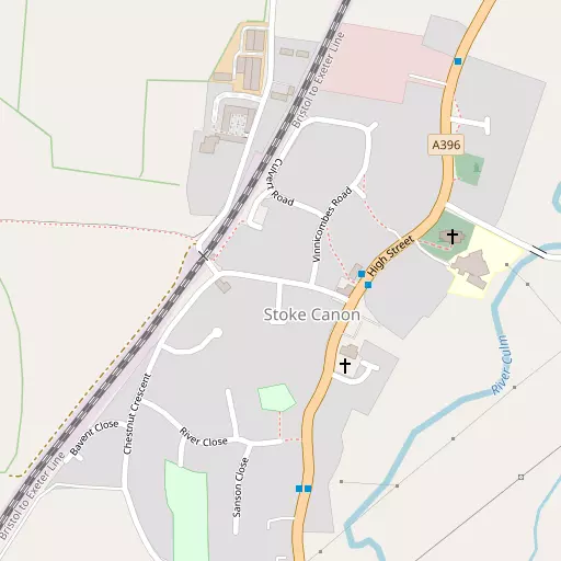 Map of Stoke Canon