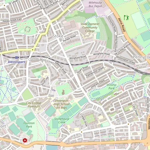 Map of Stoke