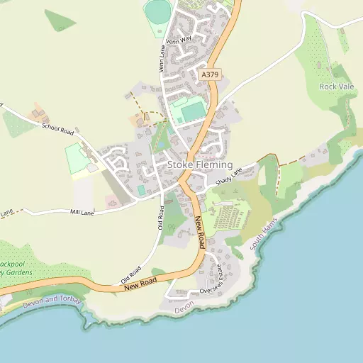 Map of Stoke Fleming