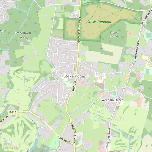 Map of Stoke Poges
