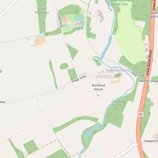 Map of Stoke Rochford
