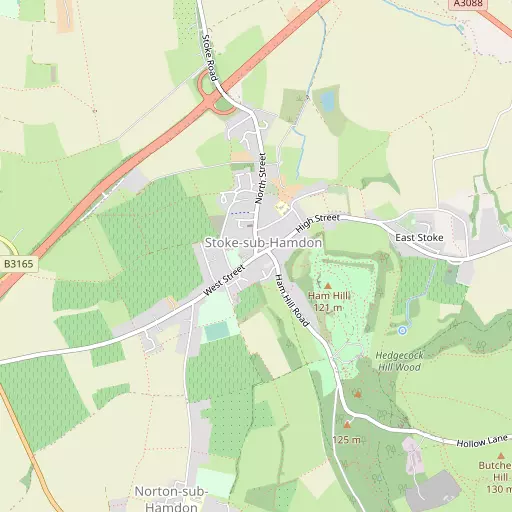 Map of Stoke sub Hamdon