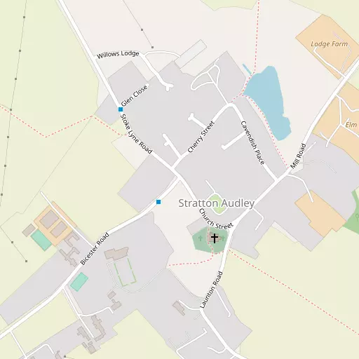 Map of Stratton Audley