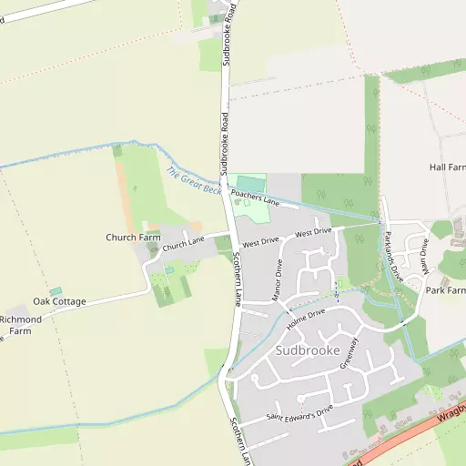 Map of Sudbrooke