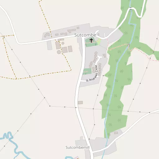 Map of Sutcombe