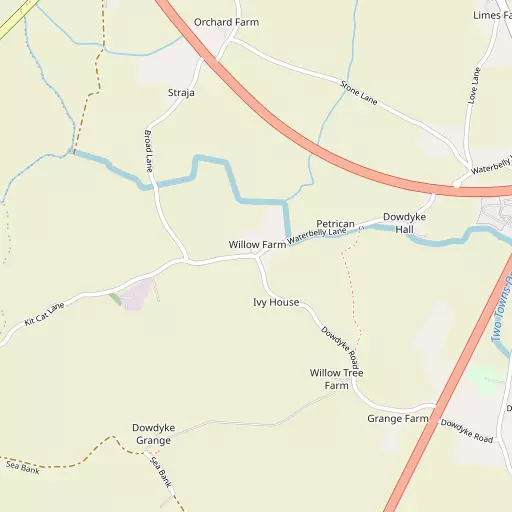 Map of Sutterton Dowdyke