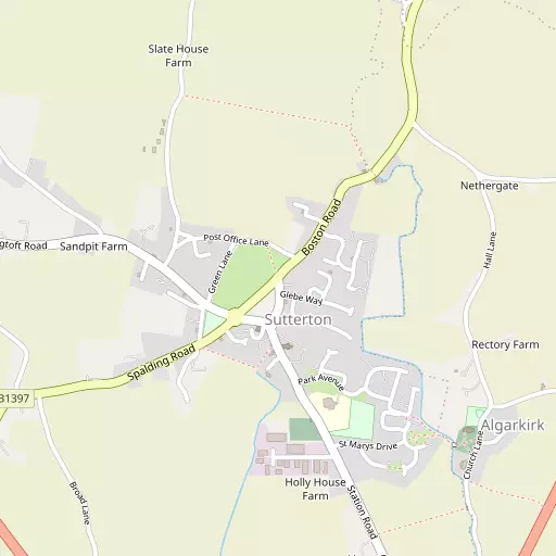 Map of Sutterton