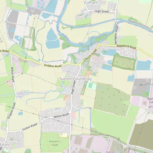 Map of Sutton Courtenay