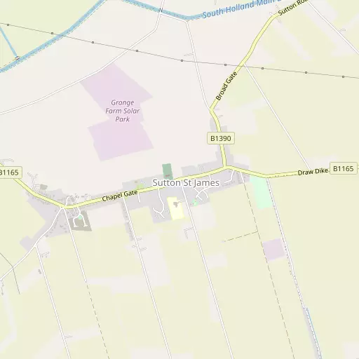 Map of Sutton St James