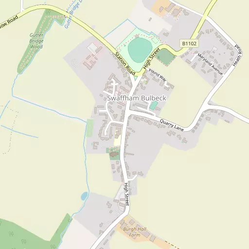 Map of Swaffham Bulbeck