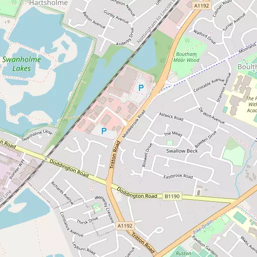 Map of Swallow Beck