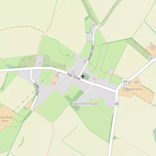 Map of Swineshead