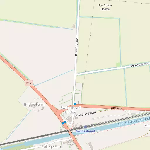 Map of Swineshead Bridge