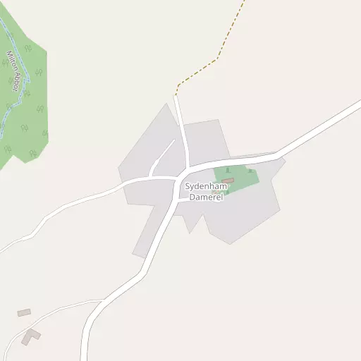 Map of Sydenham Damerel