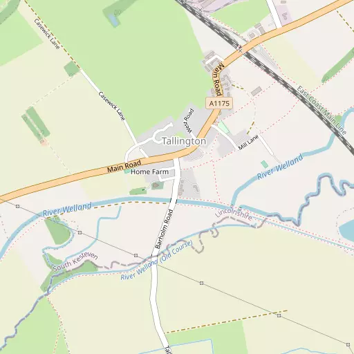 Map of Tallington