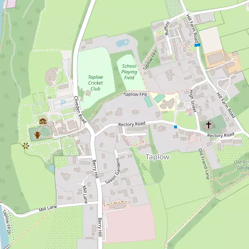 Map of Taplow