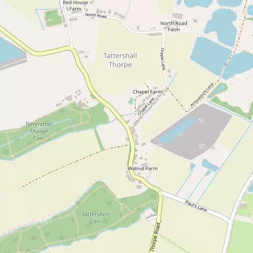 Map of Tattershall Thorpe