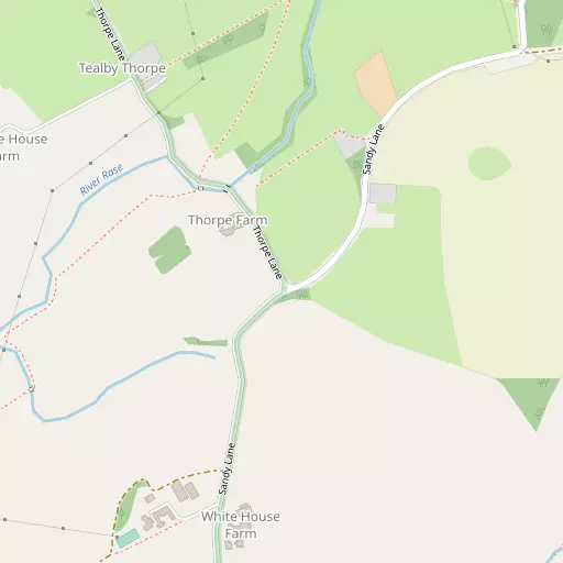 Map of Tealby Thorpe
