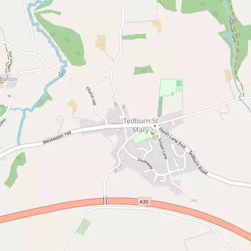Map of Tedburn St Mary