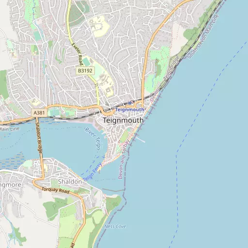 Map of Teignmouth