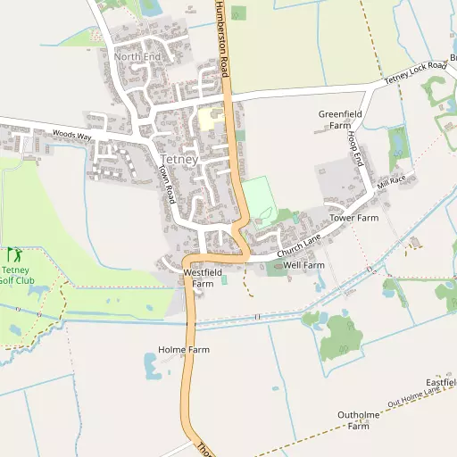Map of Tetney