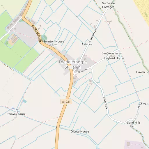 Map of Theddlethorpe St Helen