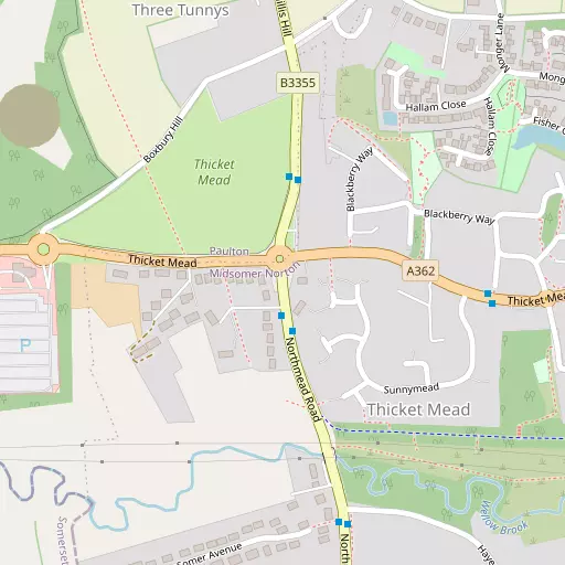 Map of Thicket Mead