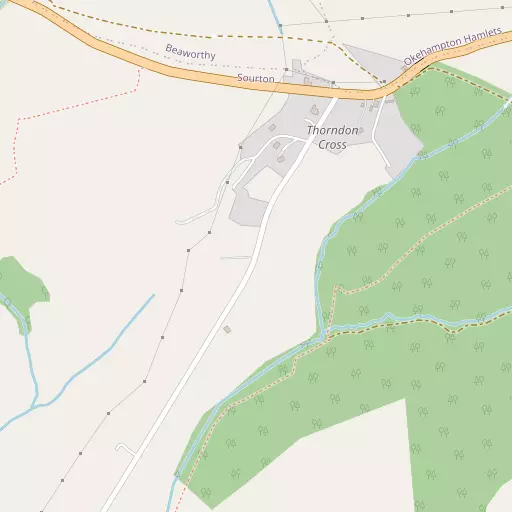 Map of Thorndon Cross