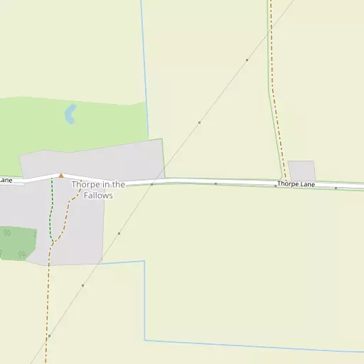 Map of Thorpe le Fallows