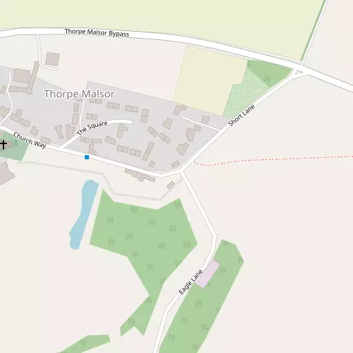 Map of Thorpe Malsor