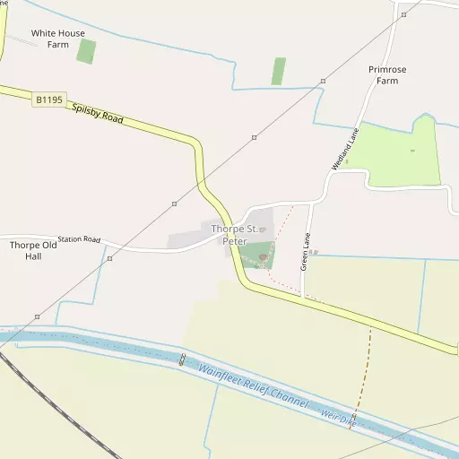 Map of Thorpe St Peter