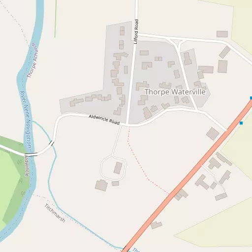 Map of Thorpe Waterville