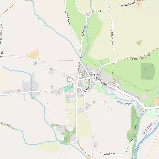 Map of Thorverton