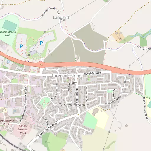 Map of Threemilestone